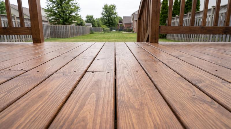 Deck repair in Concord: after, same material repaired