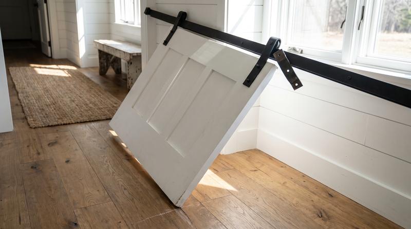 Barn door repair: before