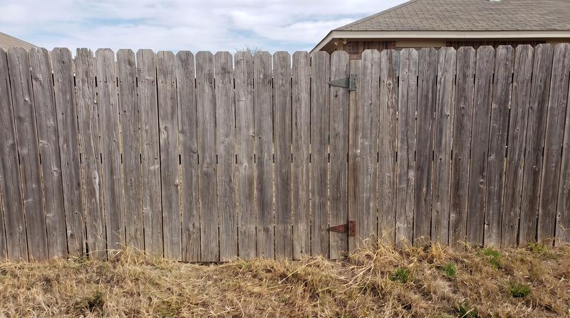 Fence repair in Pinecrest: after, same material repaired
