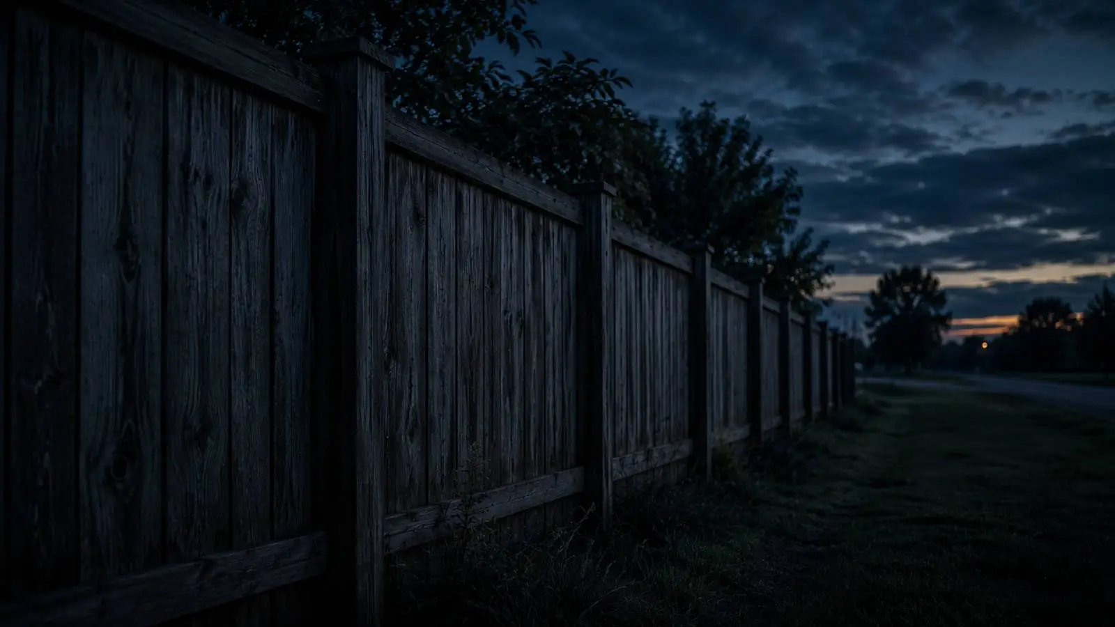 Wood privacy fence in a La Jolla backyard