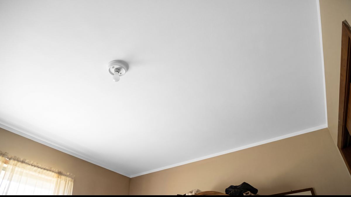 Ceiling repair: after, same material repaired