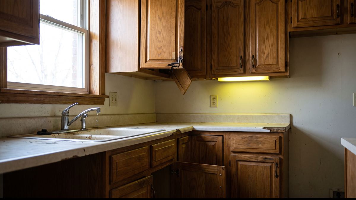 Kitchen repair: before