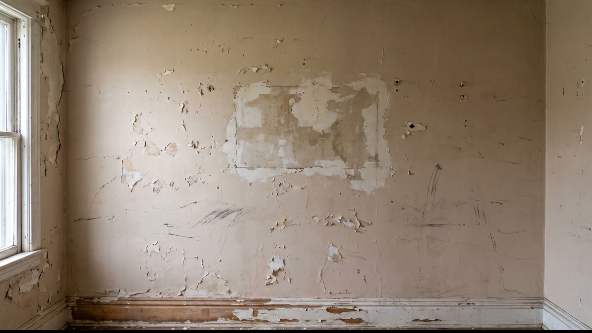 Painting repair: before