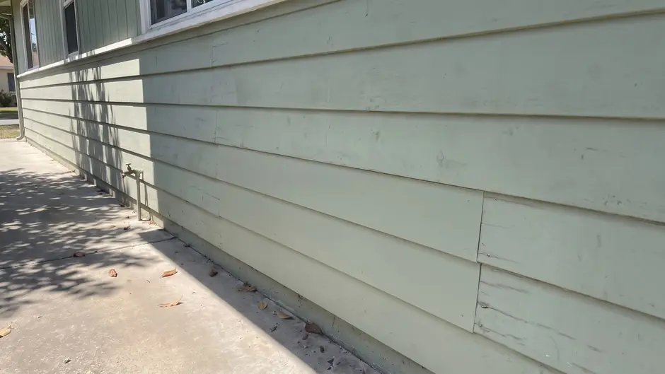 After: the boards replaced and painted to match
