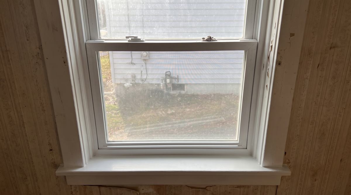 Window repair: after, same material repaired