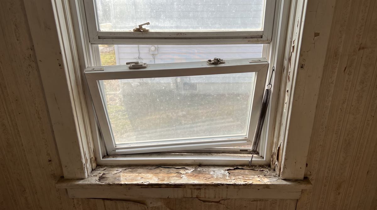Window repair: before
