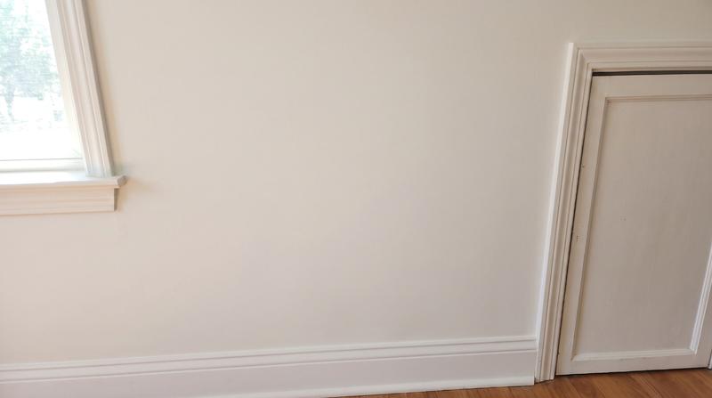 Drywall repair: after, same material repaired