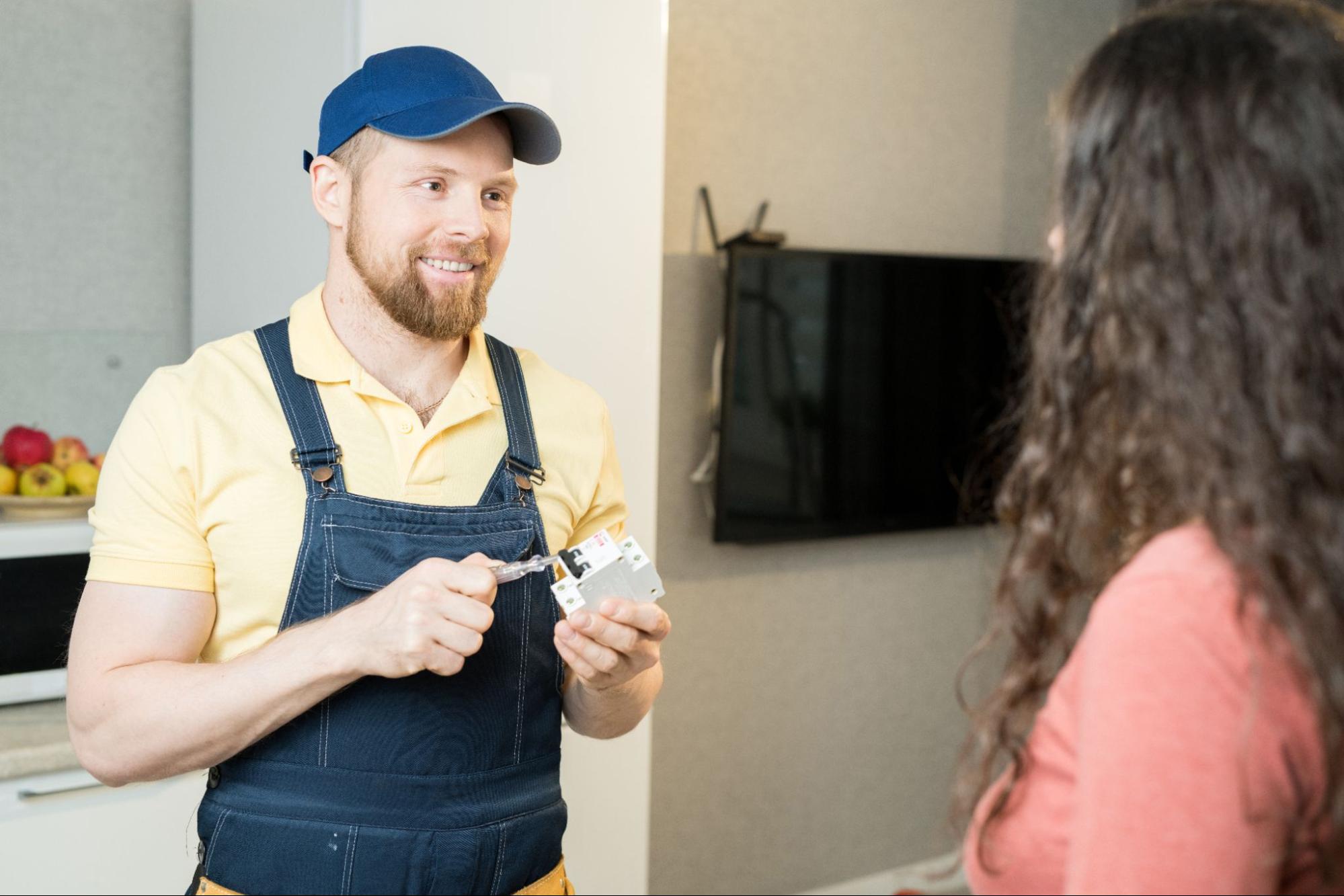 Handyman in a Home Consultation