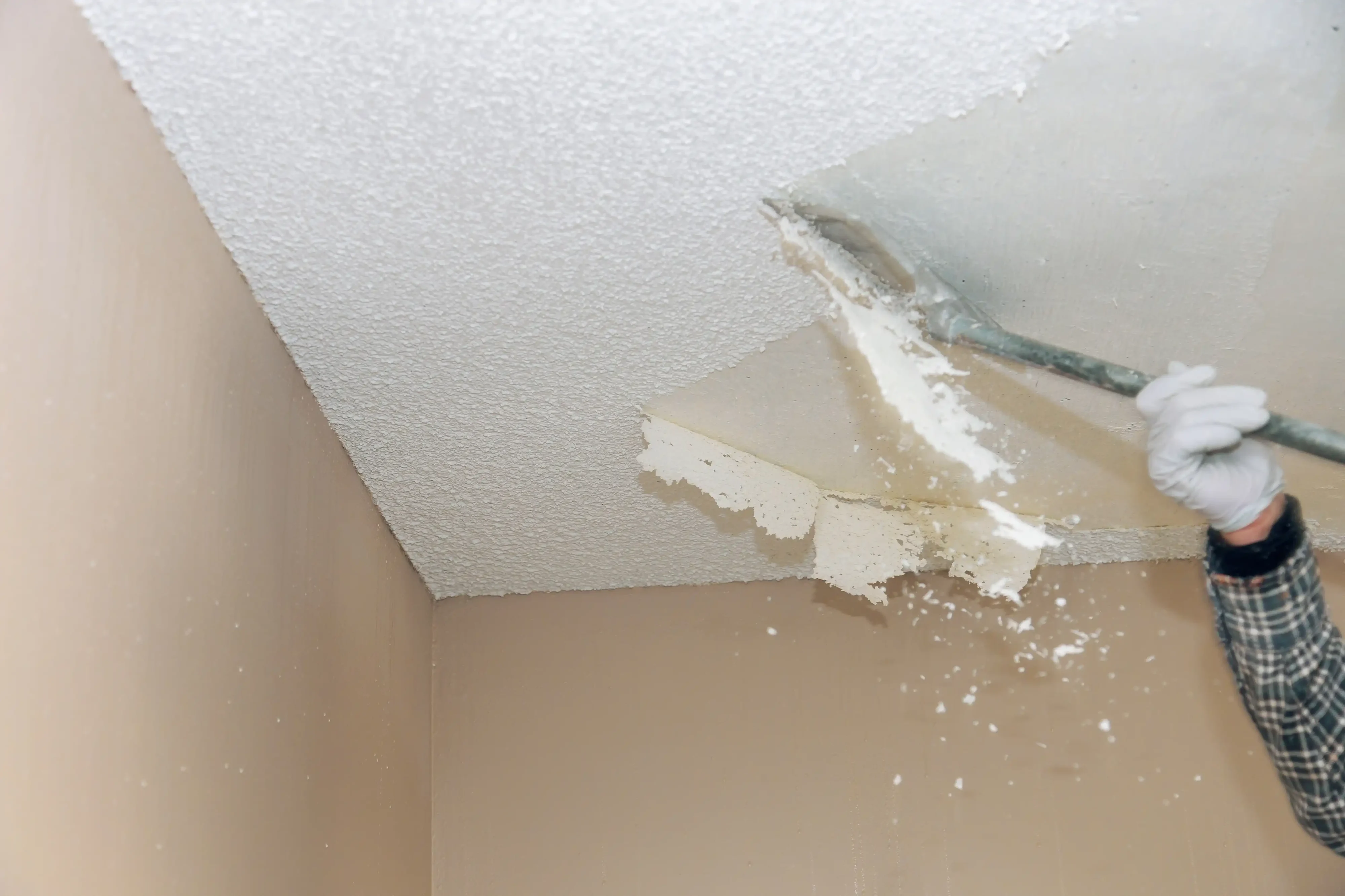 Professional water damaged drywall ceiling repair in San Diego residence